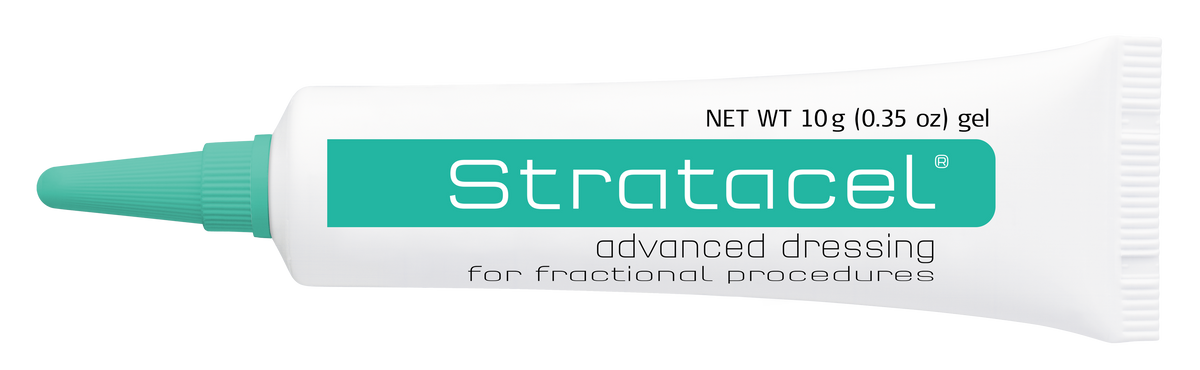 Stratacel is an advanced dressing for fractional procedures.
